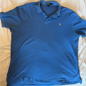 Ralph Lauren Blue Polo Shirt Classic Style